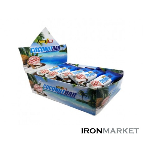 Батончики Coconut Bar без сахара 50 грамм (20 шт)
