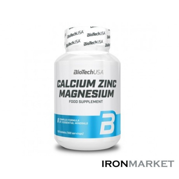 Calcium Zinc Magnesium BioTech USA (100 таблеток)