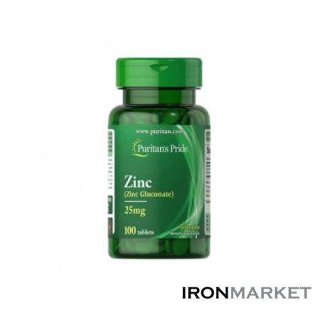 Zinc 25 мг Puritan's Pride (100 таблеток)