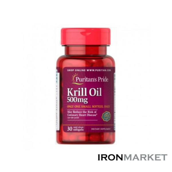 Red Krill Oil 500 мг Puritan Pride (30 капсул)