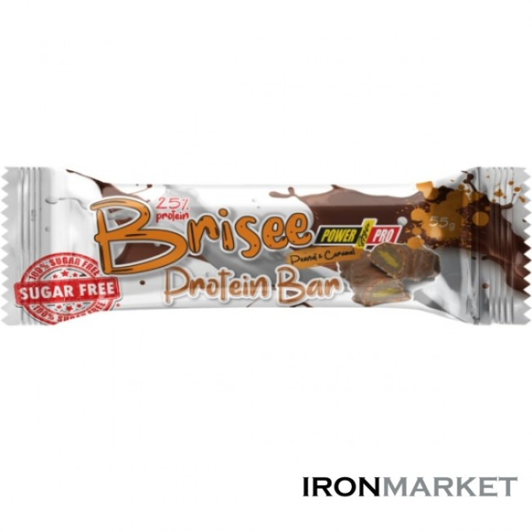 Батончик протеиновый Power Pro 25% Brisee Protein Bar Sugar Free 55 грамм