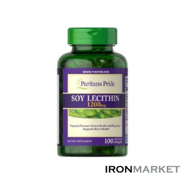 Лецитин Soy Lecithin 1200 Puritan's Pride (100 капсул)