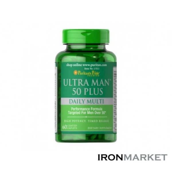 Multi-Vitamin Ultra Man 50 Plus Puritan Pride (60 таблеток)