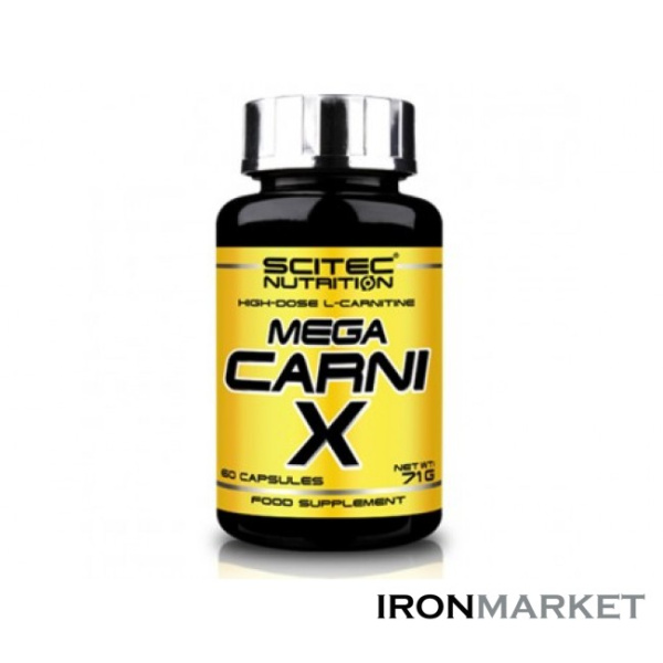 Жиросжигатель Mega Carni-X Scitec Nutrition (60 капсул)