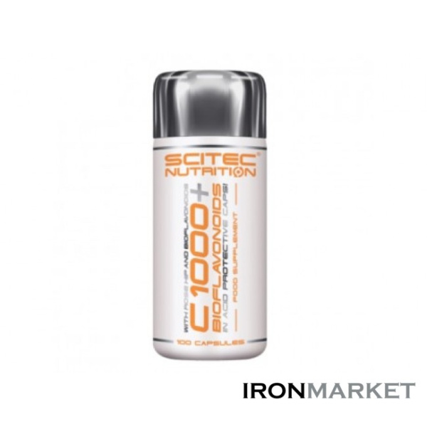 Vitamin C 1000+BIOFLAVONOID Scitec Nutrition (100 капсул)