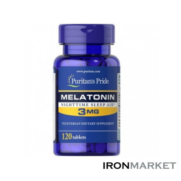 Melatonin 3 мг Puritan Pride (120 капсул)