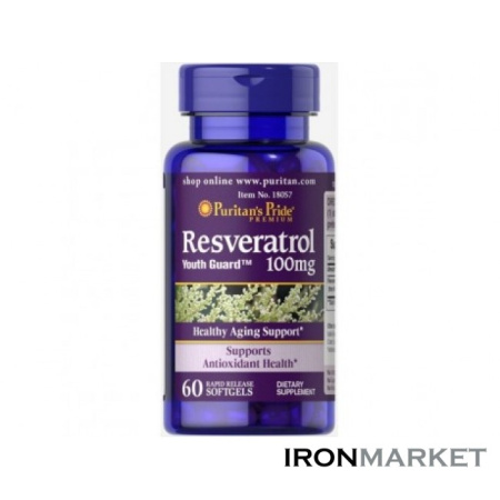 Resveratrol 100 мг Puritan's Pride (60 капсул)