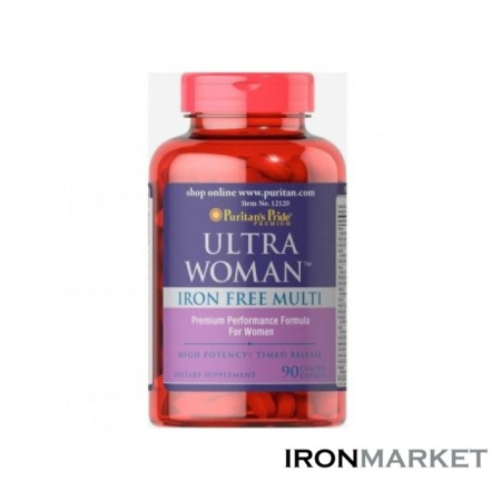 Витамины Ultra Woman Daily Multi Iron Free (90 таблеток)