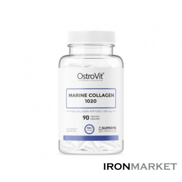 Морской коллаген 1020мг Ostrovit (90 капсул)