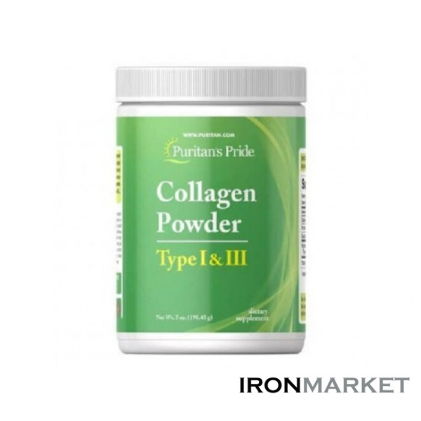 Collagen Powder 1 и 3 типа Puritan's Pride (198 грамм)