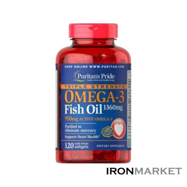 Omega-3 Fish Oil 1360 мг One Per Day (120 капсул)
