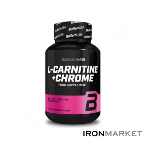 Жиросжигатель L-Carnitine+Chrome BioTech USA (60 капсул)