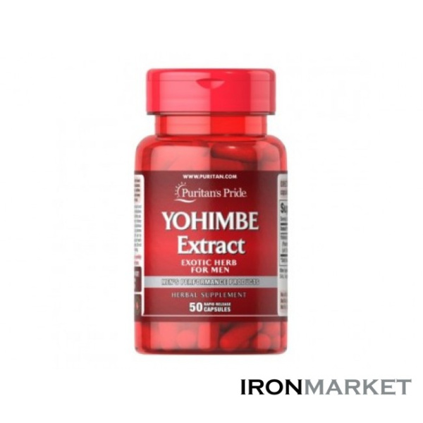 Йохимбе Yohimbe Extract Puritan Pride (50 капсул)