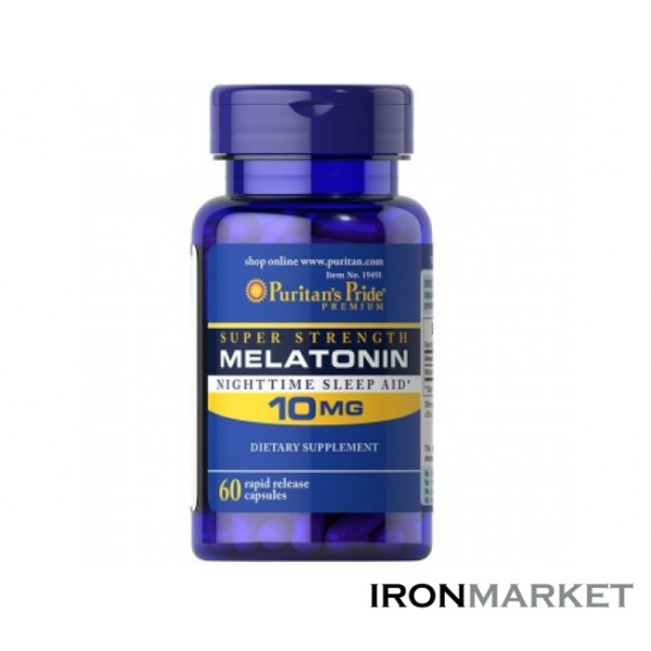 Melatonin 10 мг Puritan Pride (60 капсул)