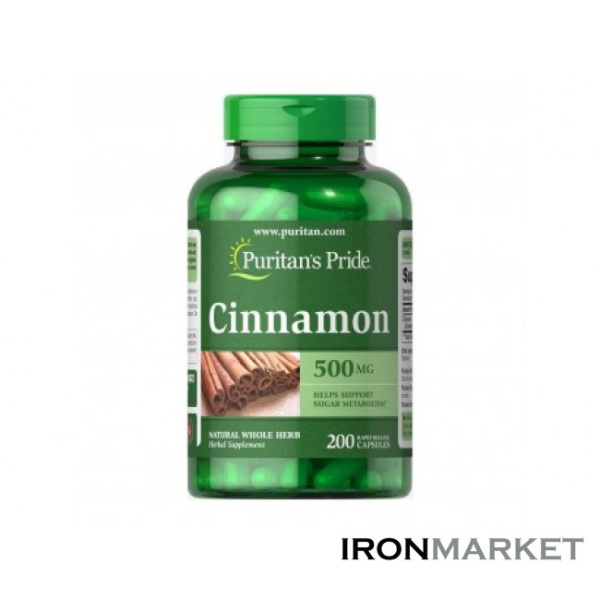 Cinnamon 500мг Puritan's Pride (200 капсул)