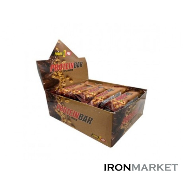 Батончики PROTEIN BAR с арахисом и карамелью 60 грамм (20 шт)