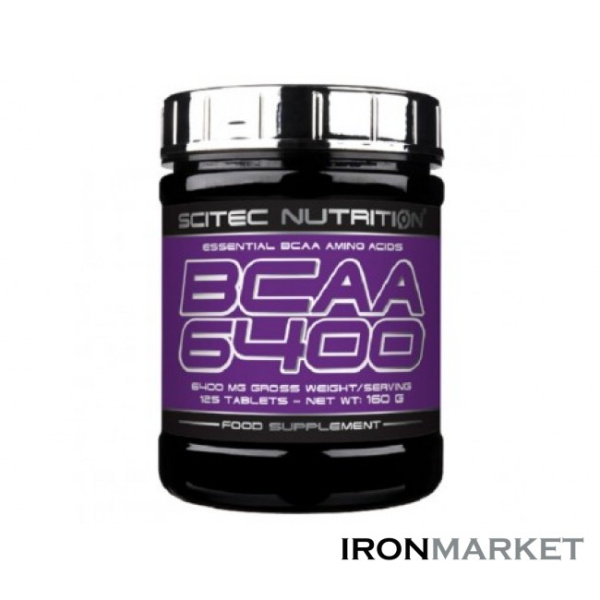 BCAA 6400 SCITEC NUTRITION (125 таблеток)