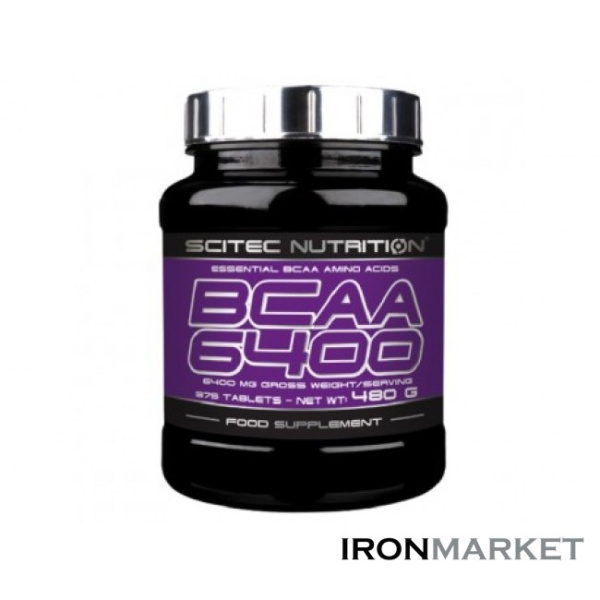 BCAA 6400 SCITEC NUTRITION (375 таблеток)