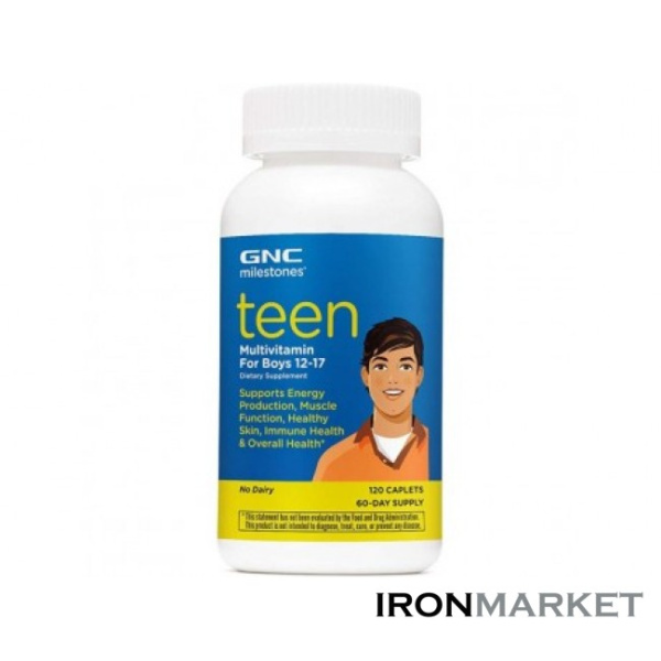 Витамины Teen Multivitamin For Boys GNC (120 таблеток)