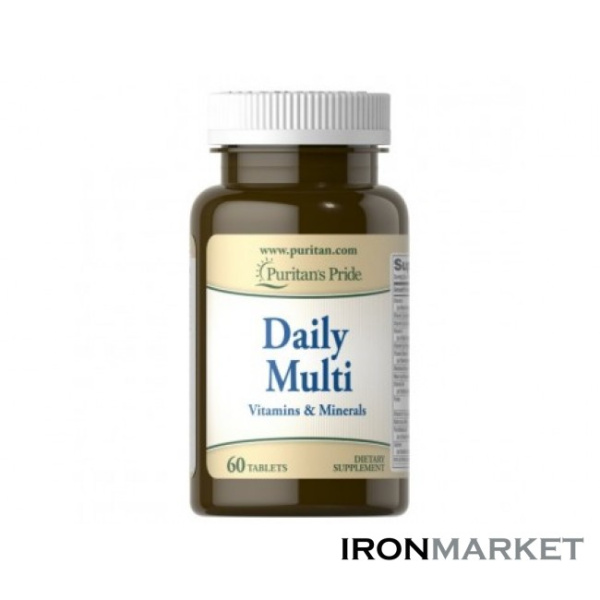 Витамины Daily Multivitamin Puritan Pride (60 таблеток)