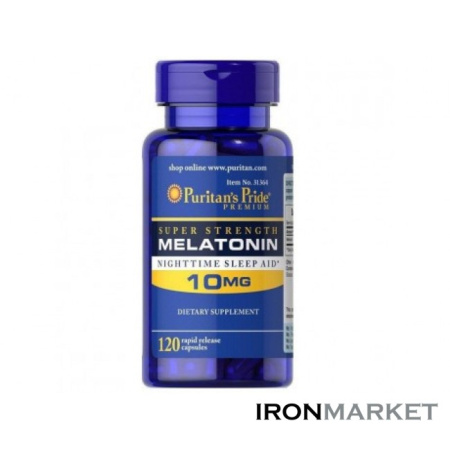 Melatonin 10 мг Puritan Pride (120 капсул)