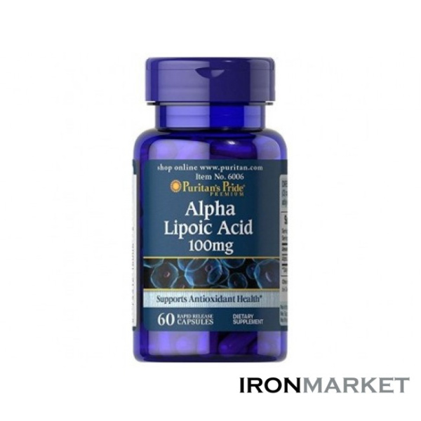 Alpha Lipoic Acid 100мг Puritan's Pride (60 капсул)