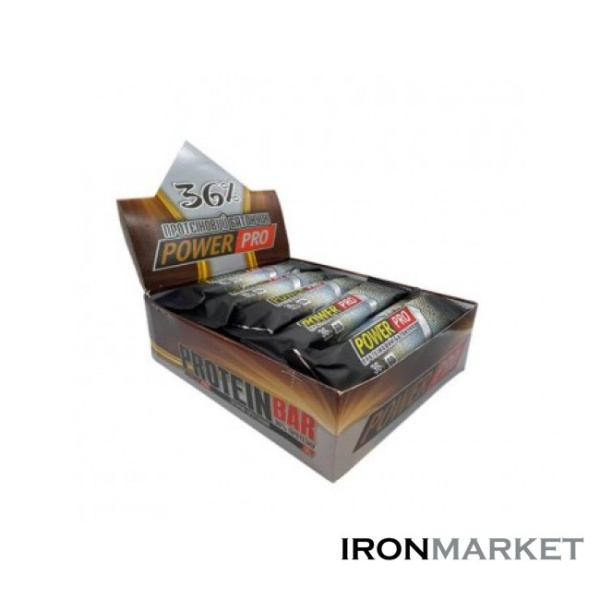 Батончики 36% Power Pro БРЮТ 60 грамм (20 шт)