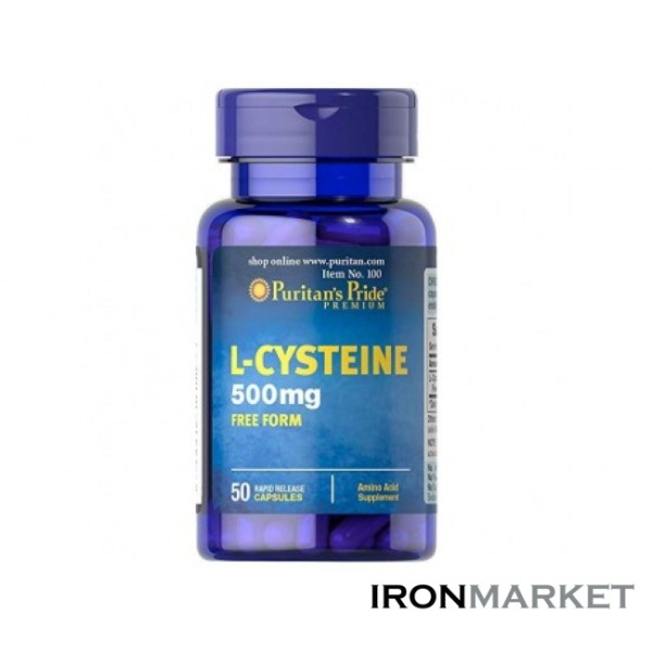 L-Cystene 500мг Puritan Pride (50 капсул)