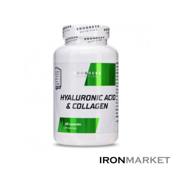 Коллаген с Гиалуроновой кислотой Progress Nutrition (60 капсул)