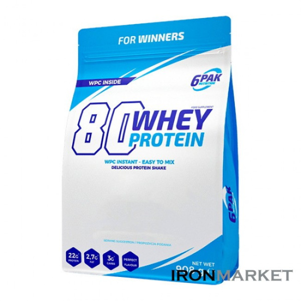 6PAK Nutrition 80 Whey Protein 908 грамм