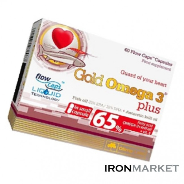 Olimp Gold Omega 3 Plus 65% 60 капсул