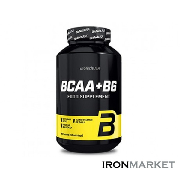 BCAA + B6 BioTech USA (200 таблеток)