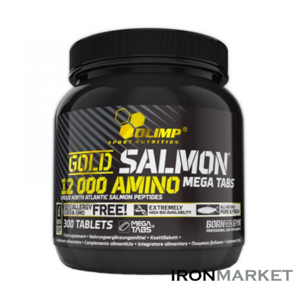 Gold Salmon 12000 Amino 300 таблеток Olimp