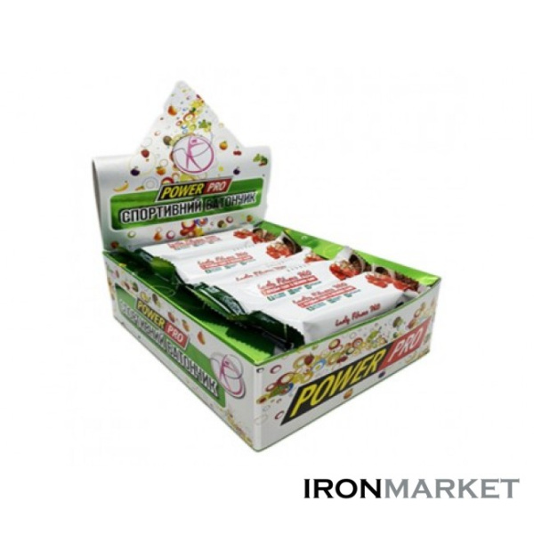 Батончики Power Pro LADY FITNESS Ягоды Годжи 50 грамм (20 шт)
